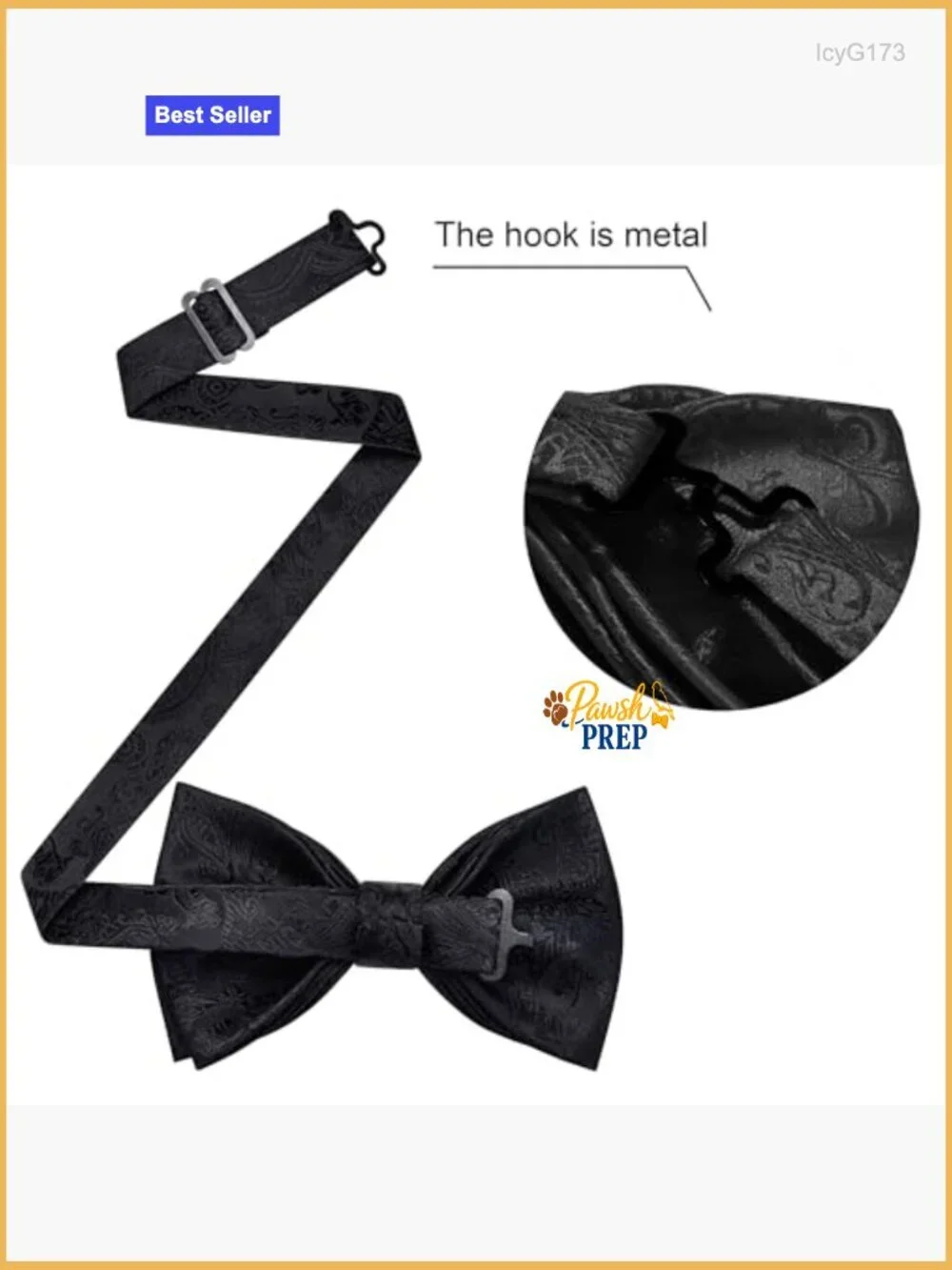 Silk Blend Pre-Tied Bow Tie Set with Pocket Square and Cufflinks